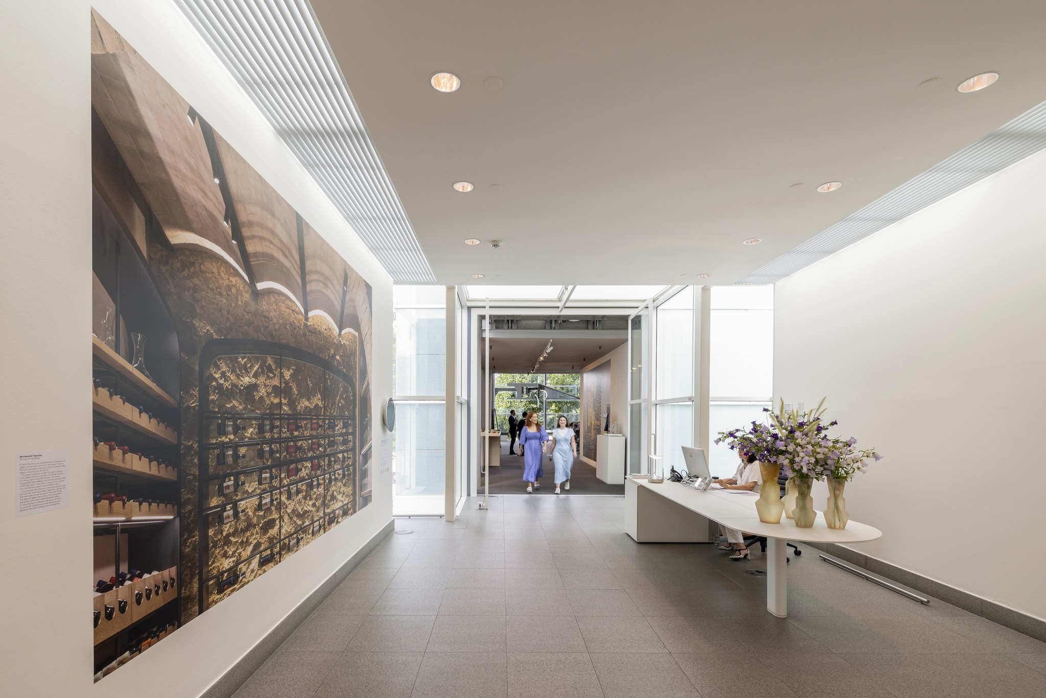 The Foster + Partners main studio lobby. 