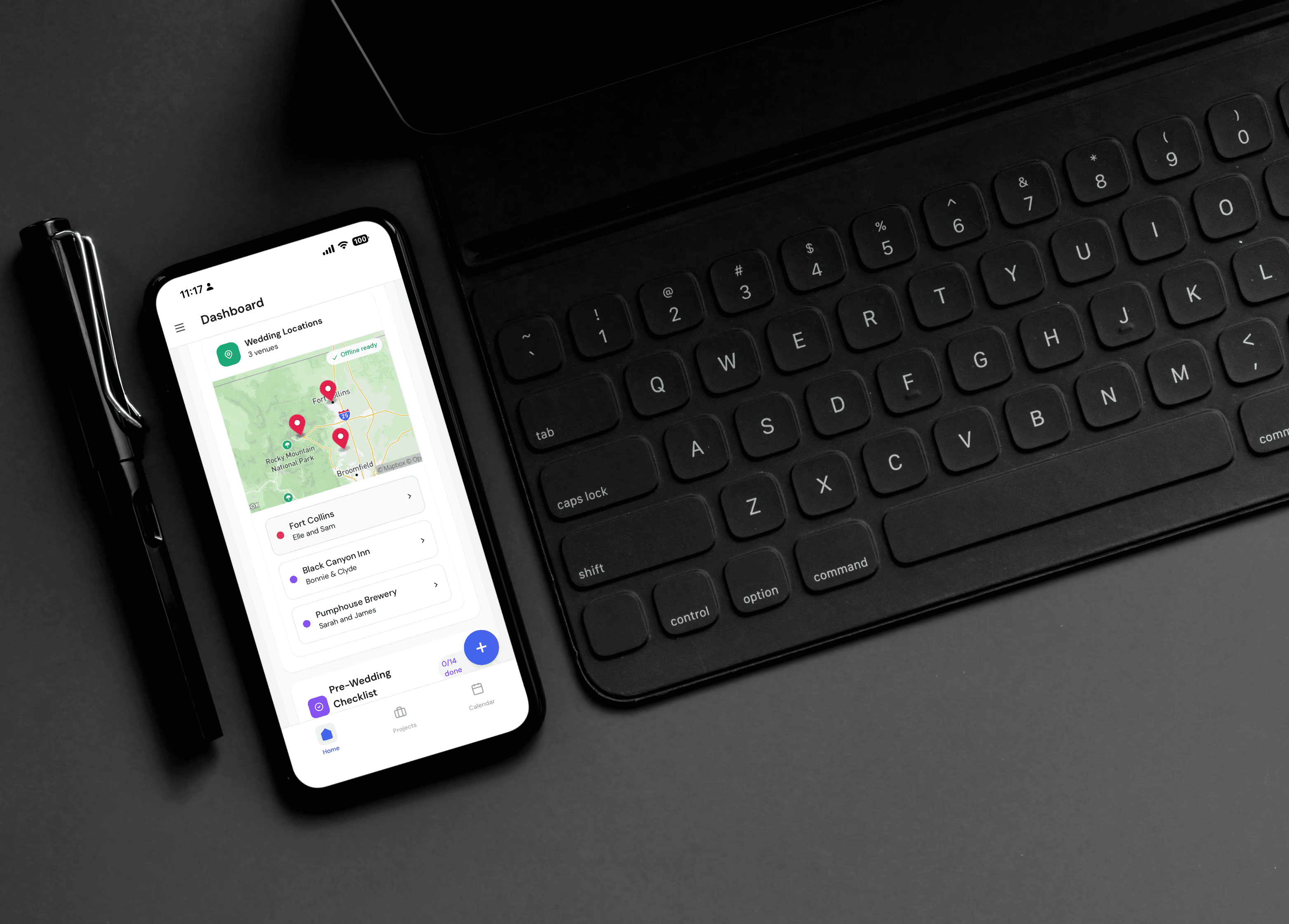 An image of Freelio's project ui
