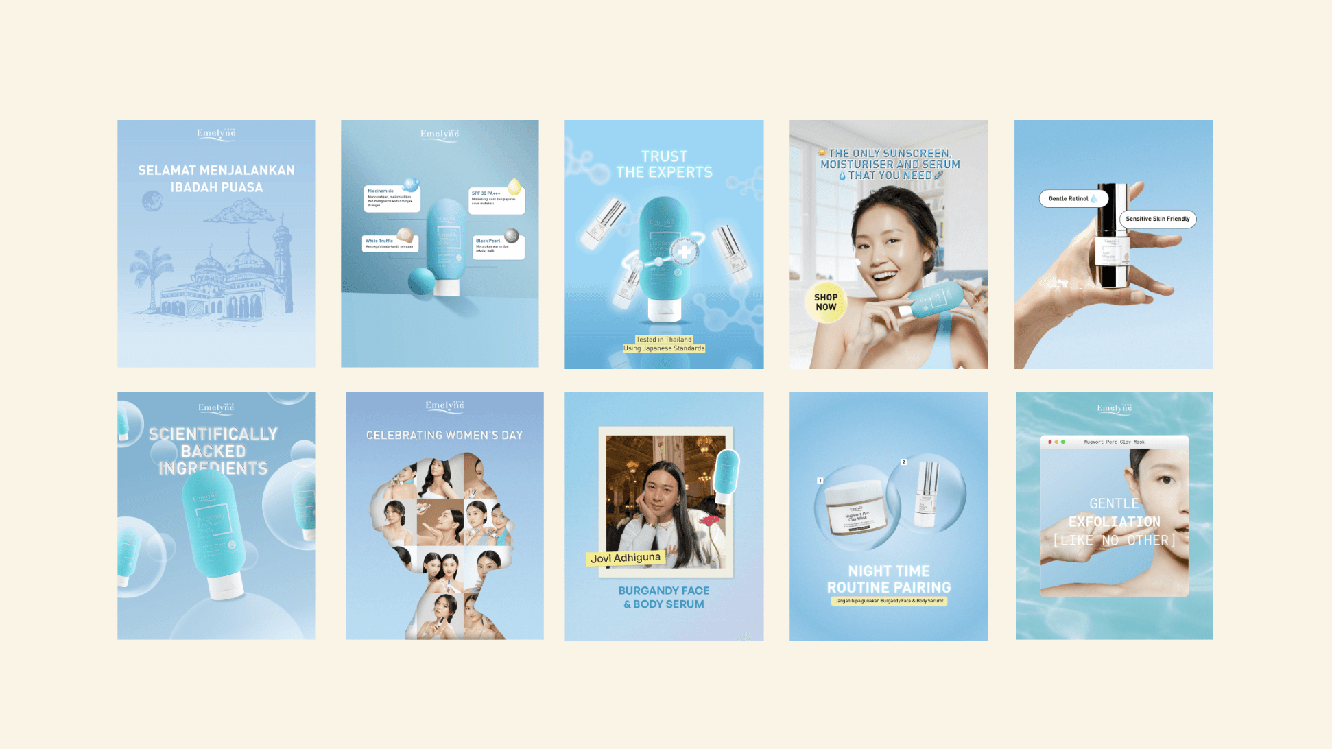 A two app screens next to each others