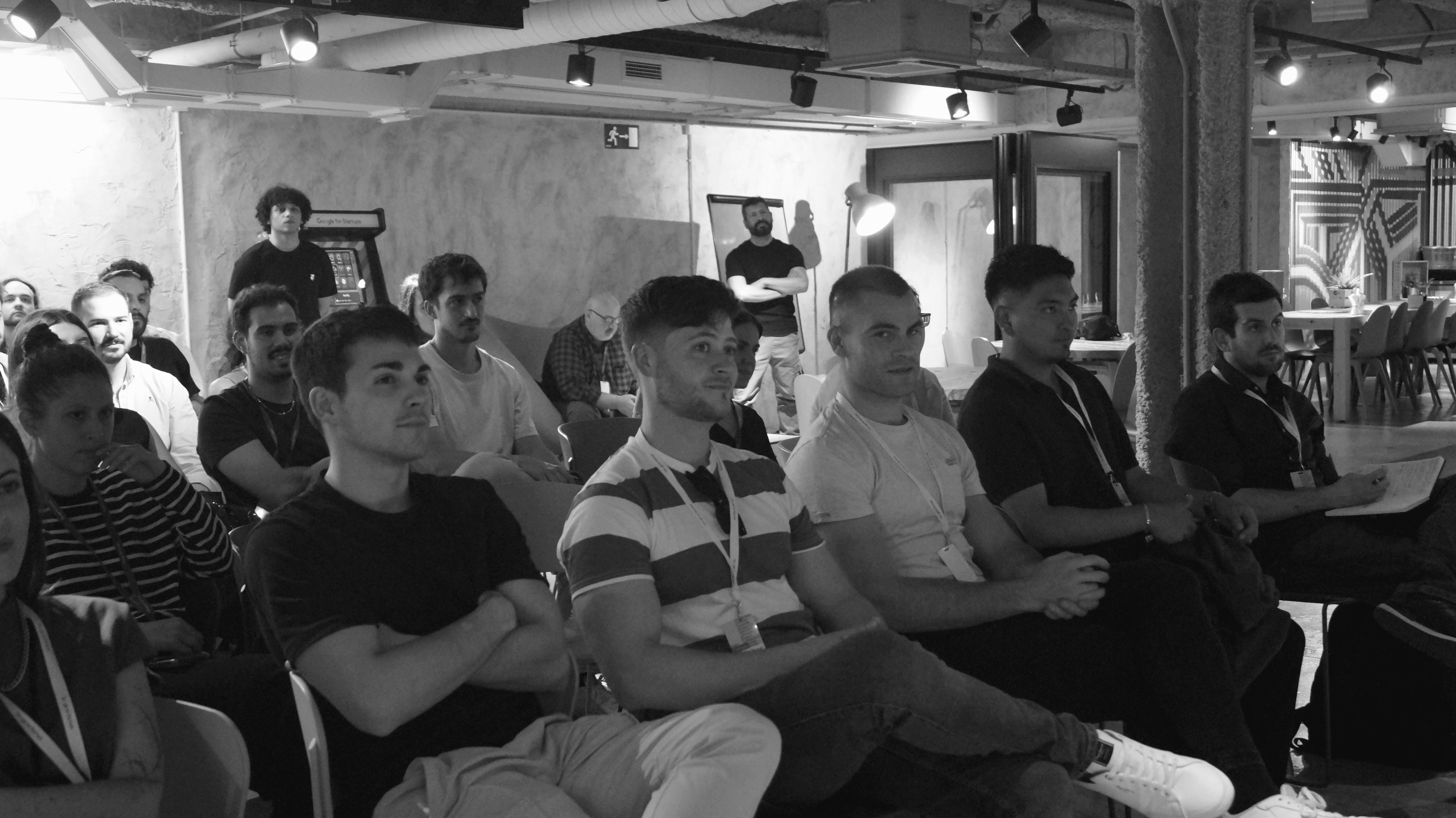 Soft gradient of pink, purple, and turquoise colors