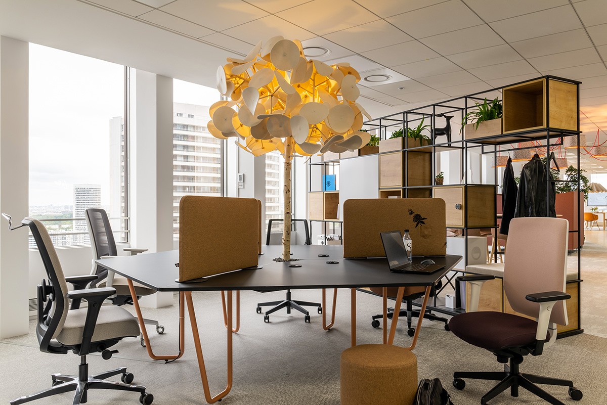 Bureau fonctionnel open space espace de travail