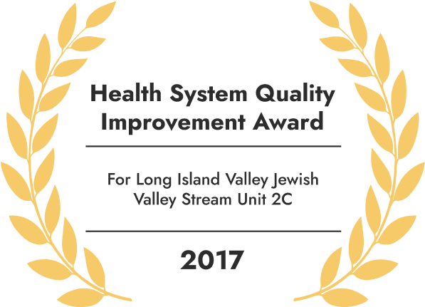 Award scroll Health System Quality Improvement Award