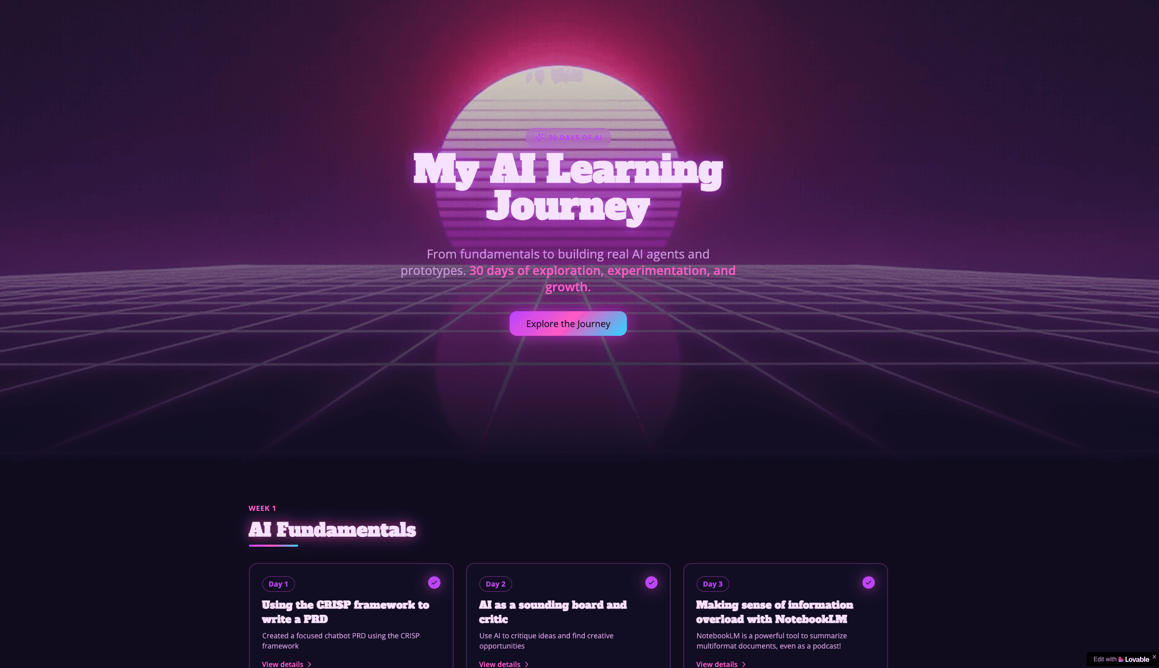 30Days of AI Challenge from 100School