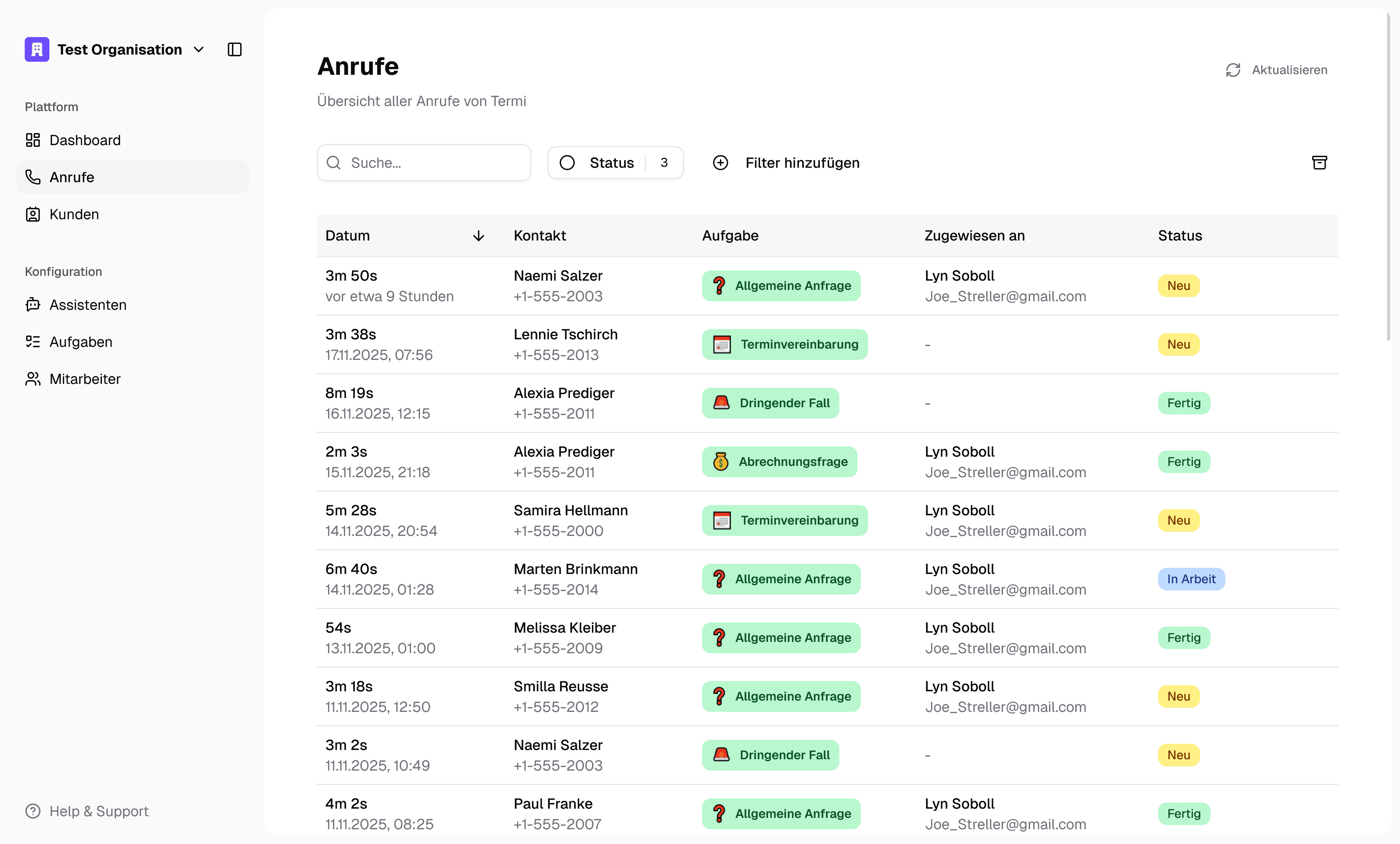 Business dashboard showing revenue, deals, customer list, growth chart, and new activity.