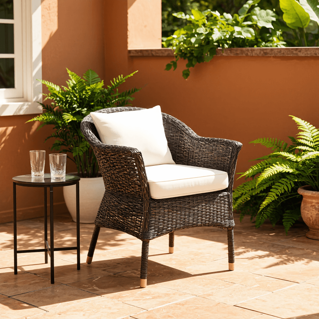 product photography of outdoor seating set