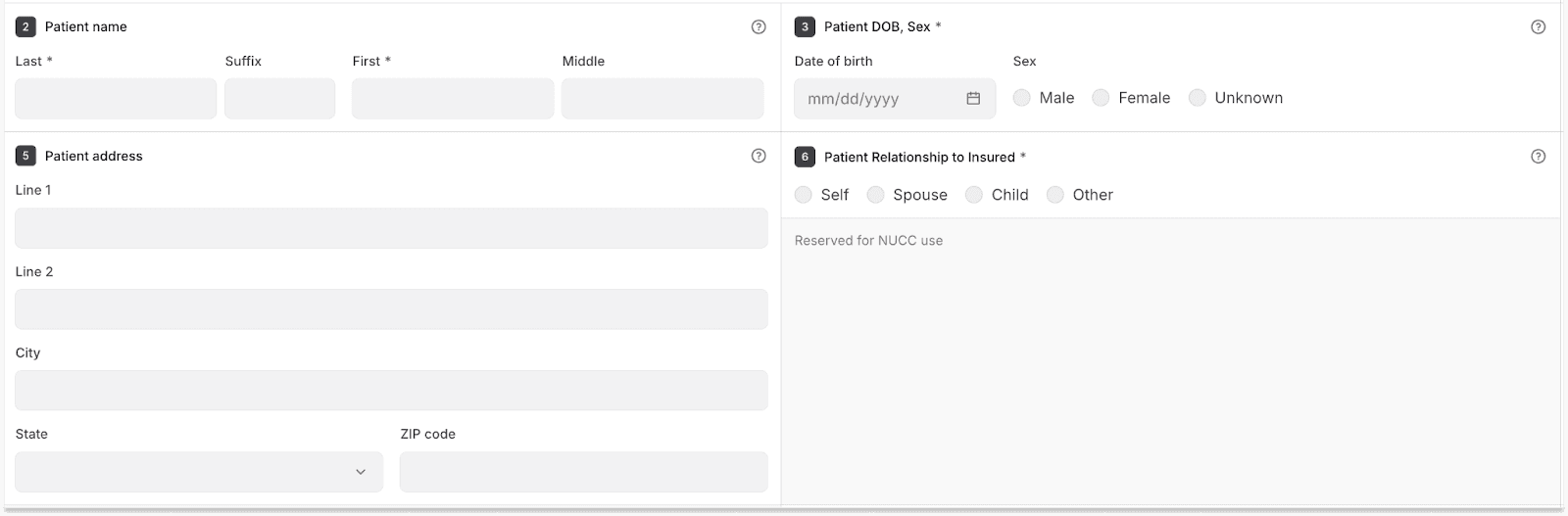 Patient demographics