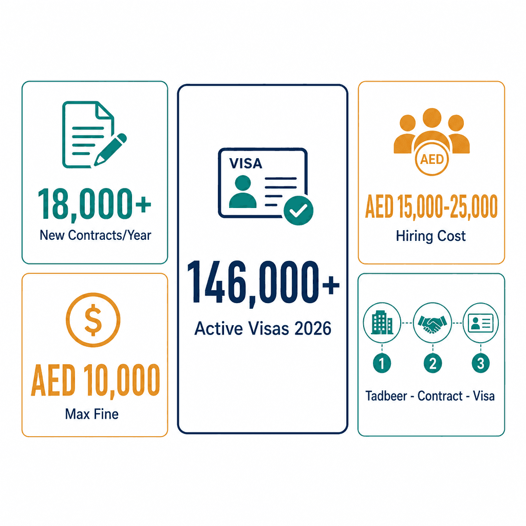 Infographic: MOHRE Domestic Worker Contract UAE - Rights, Costs and Employer Guide