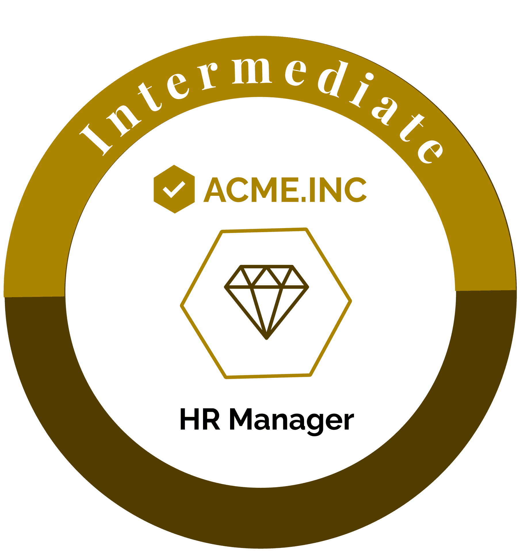 Wauld - Professional and direct yellow course completion badge template