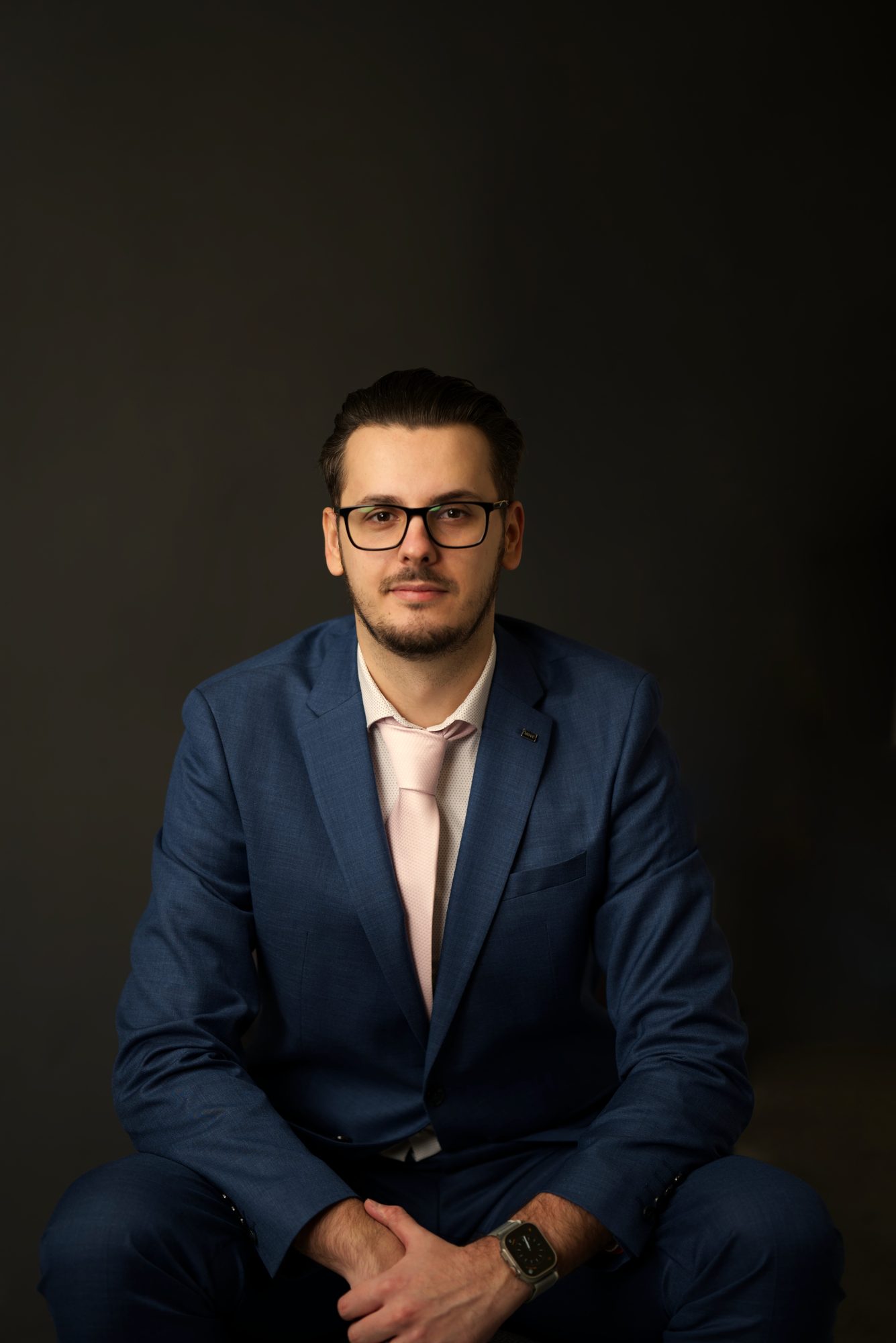 Portrétní business fotografie - model v ateliéru