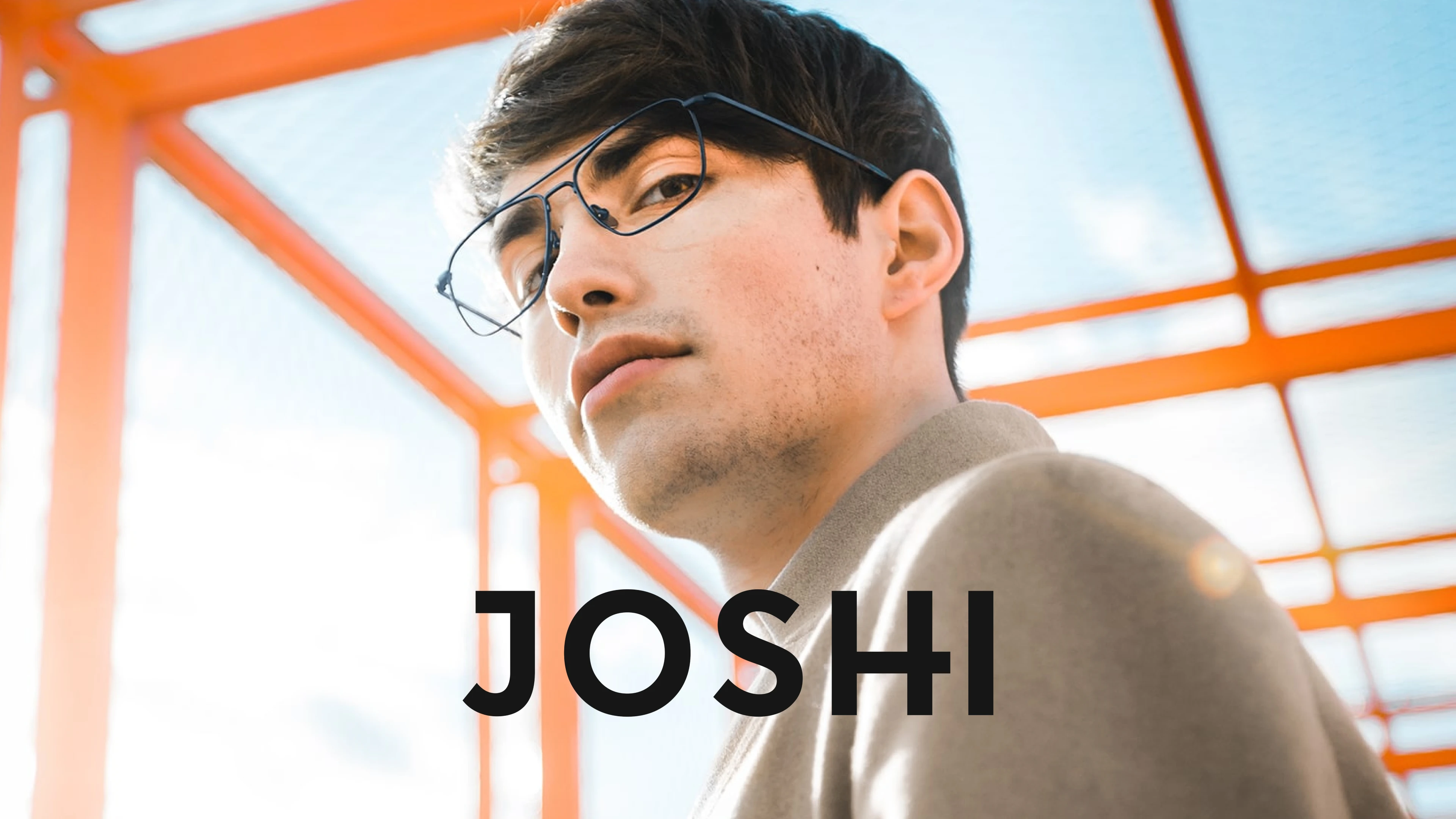 Man wearing glasses
