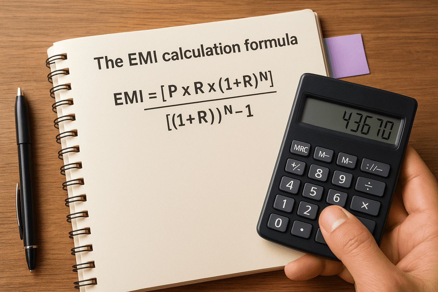 The EMI calculation formula