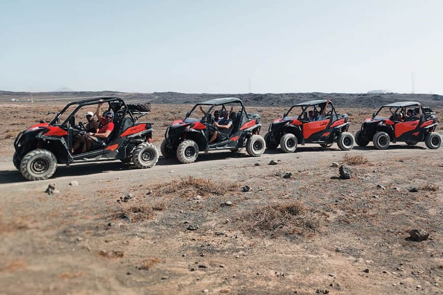 Buggy adventure on an off-road trail