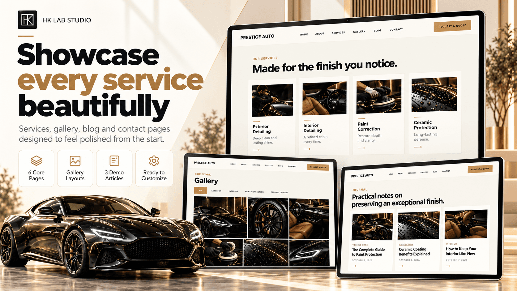 Prestige Auto - Car Detailing & Auto Spa WordPress Theme gallery image 2