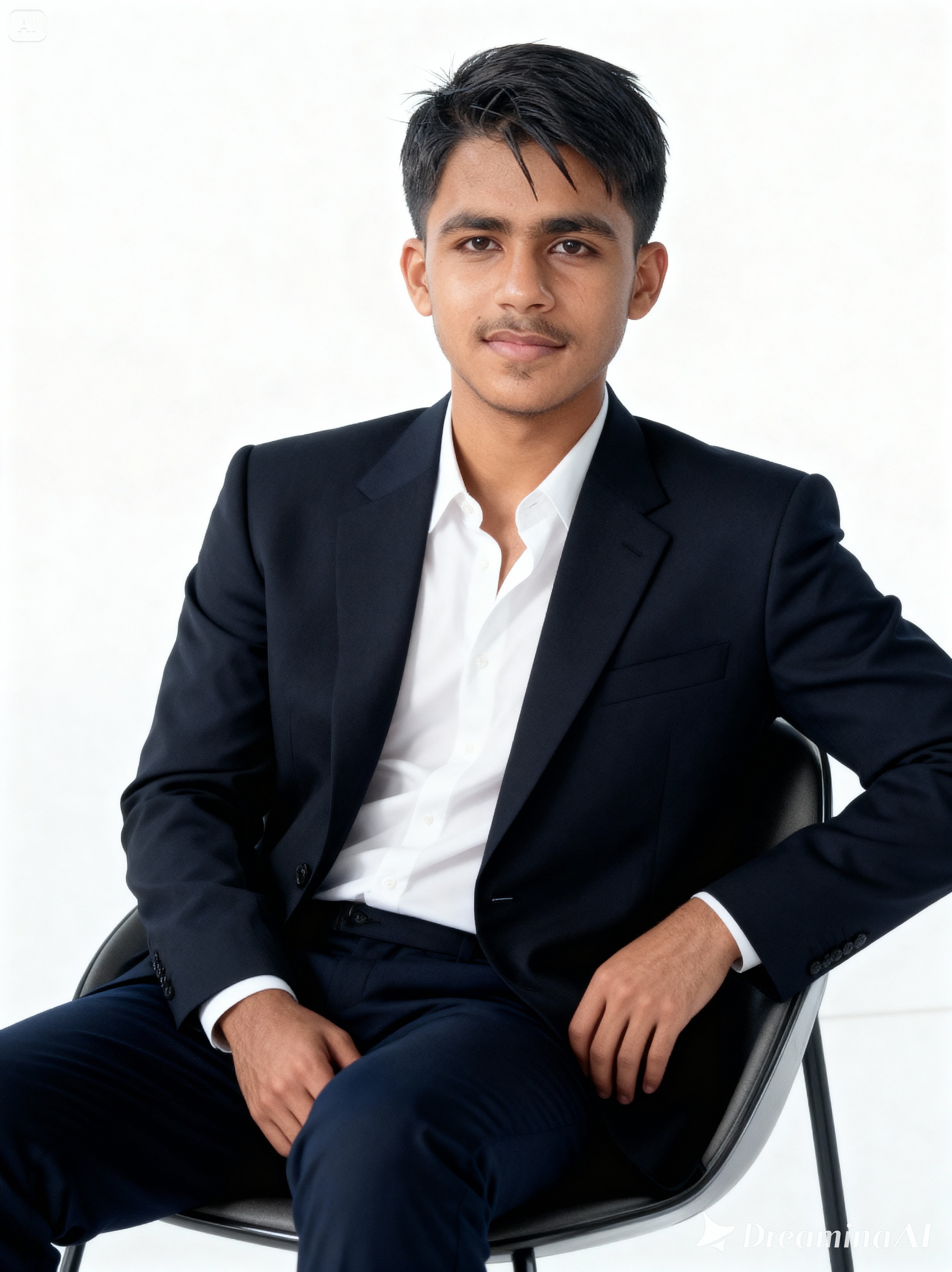 Portrait of portfolio creator – front view