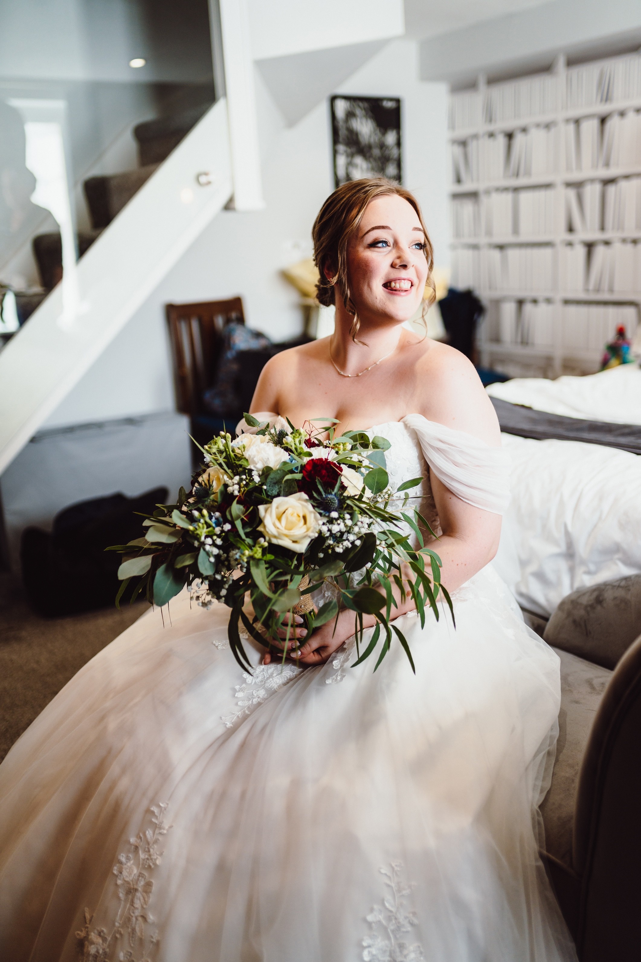 bride in wedding dress