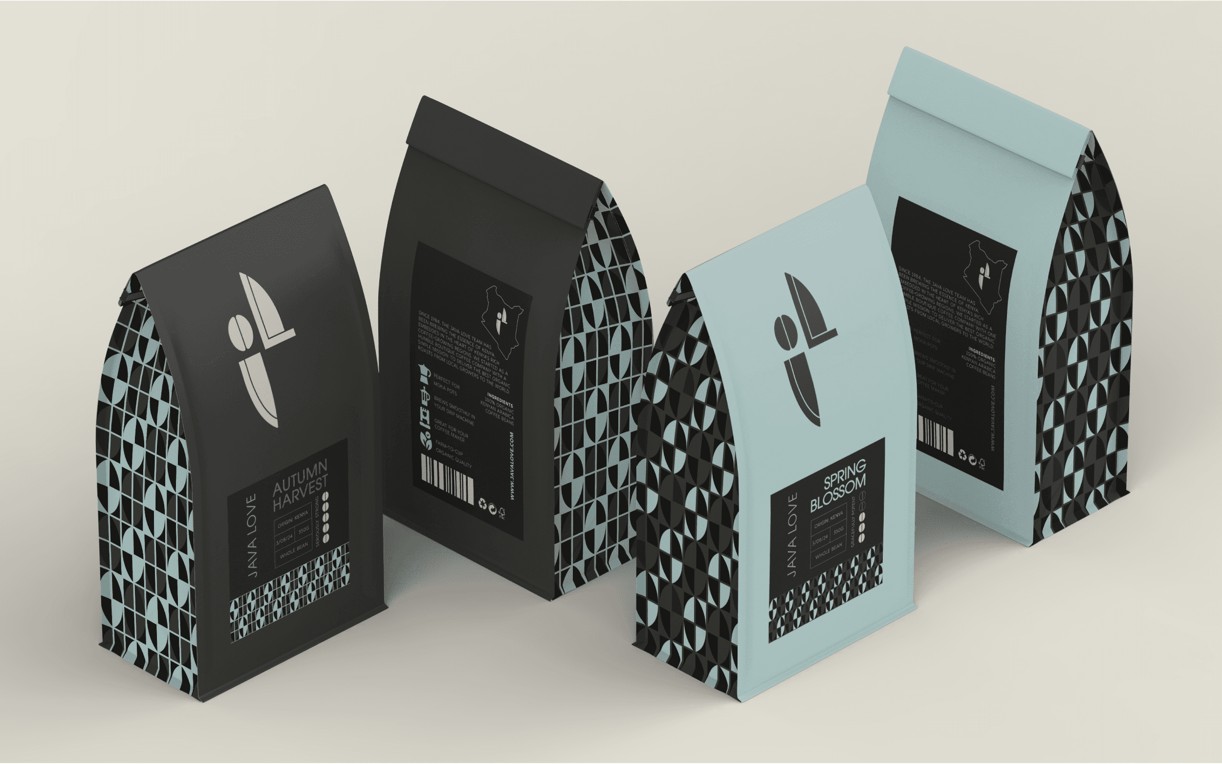 Kenyan Coffee Brand Coffee Pouch Package Design