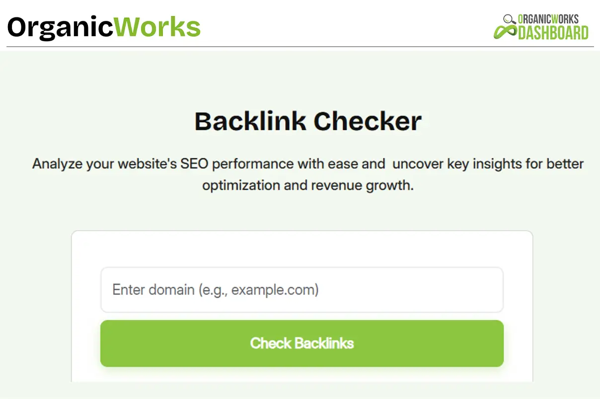 Backlink Checker