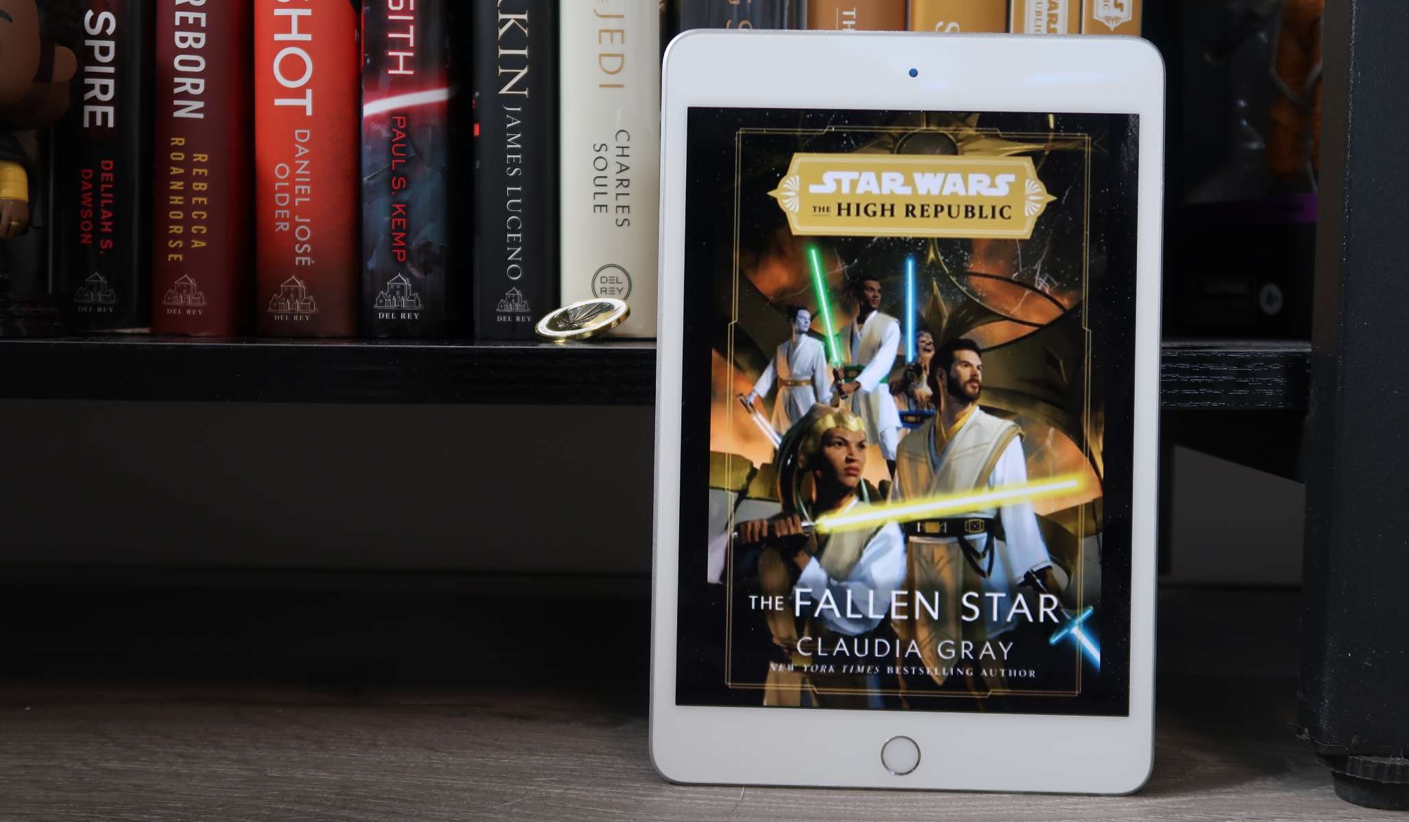 Fallen Star cover image on an ipad