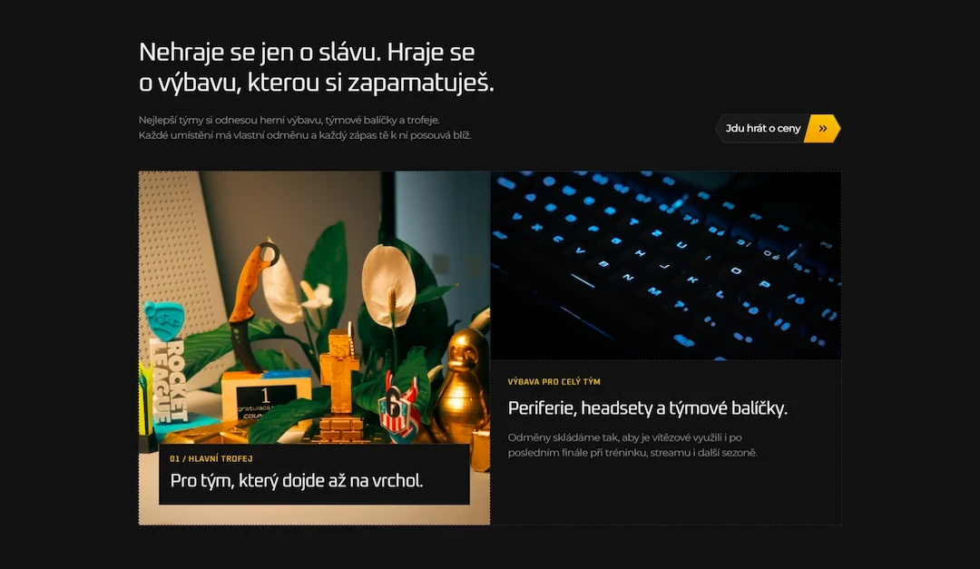 Stránka s cenami