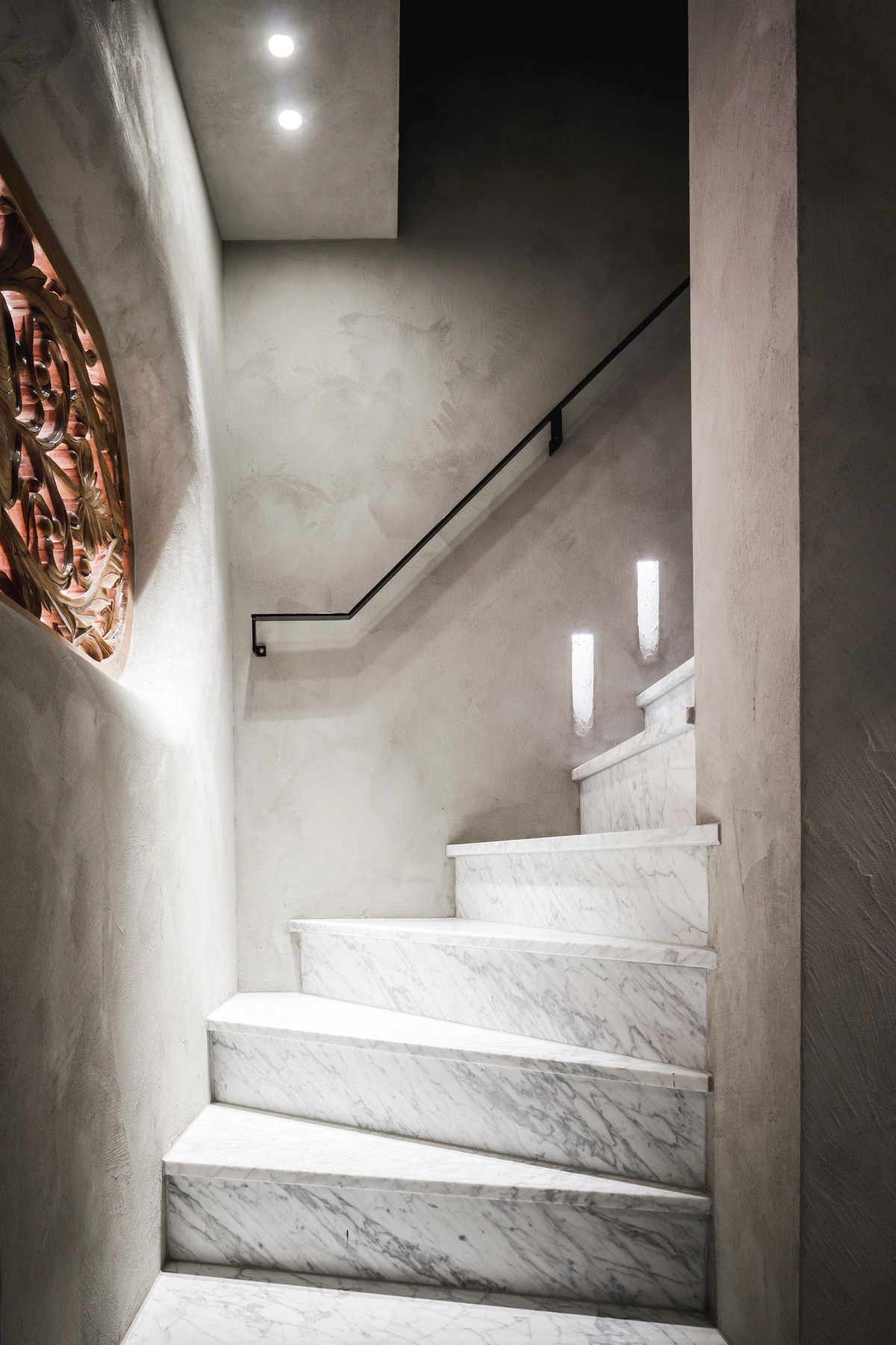 Marmeren trap in luxe woningn in Amsterdam