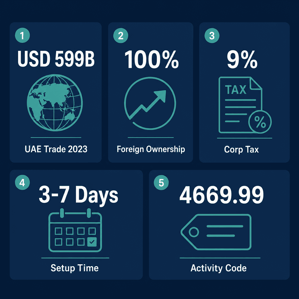 Infographic: Raw Materials Trading License in Dubai