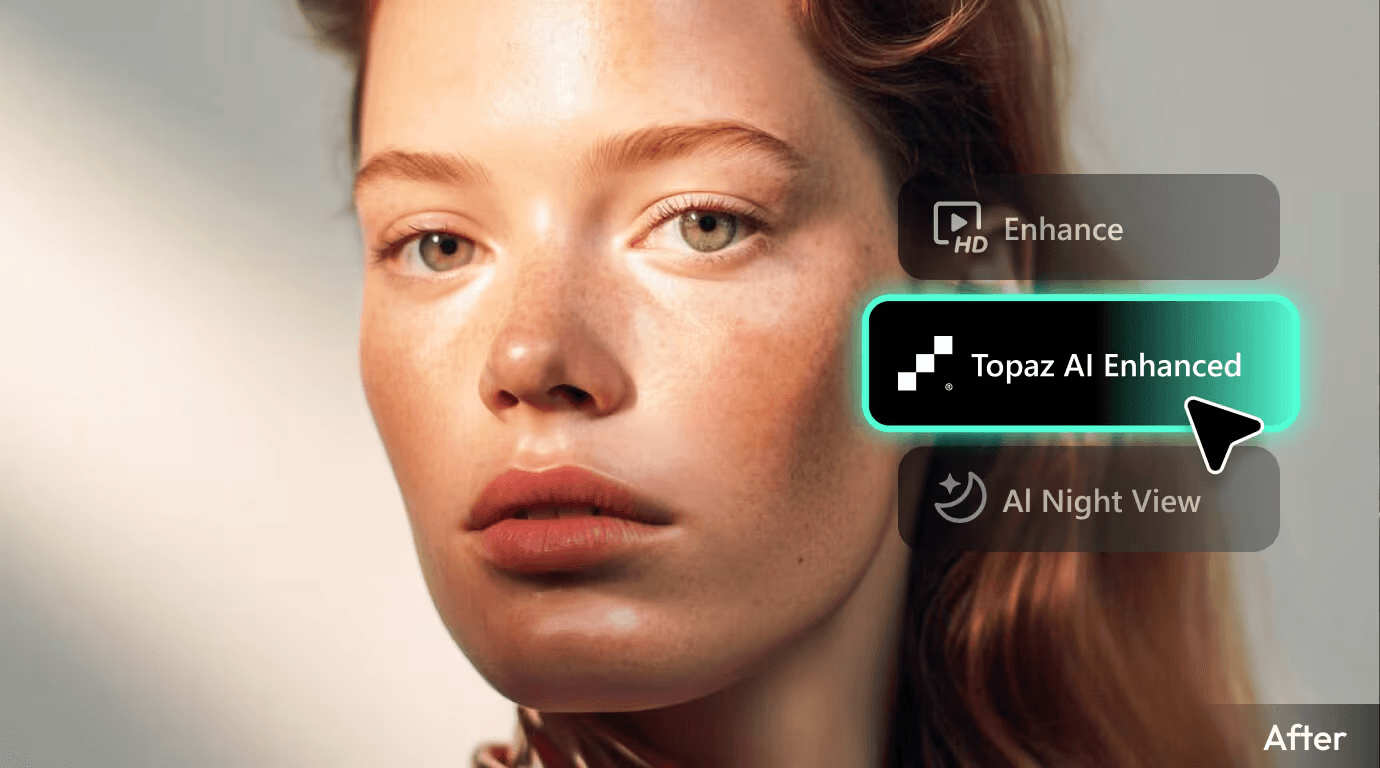 Image hows Topaz AI enhancement - Best AI Video Enhancer for Beauty Content