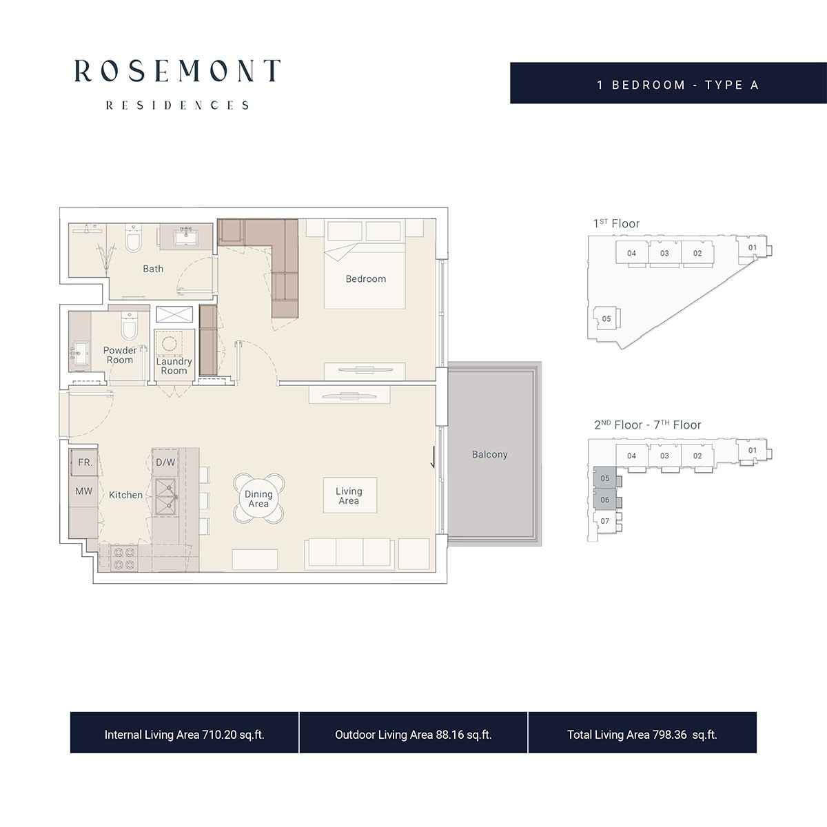 Rosemont Residences 1 Bedroom