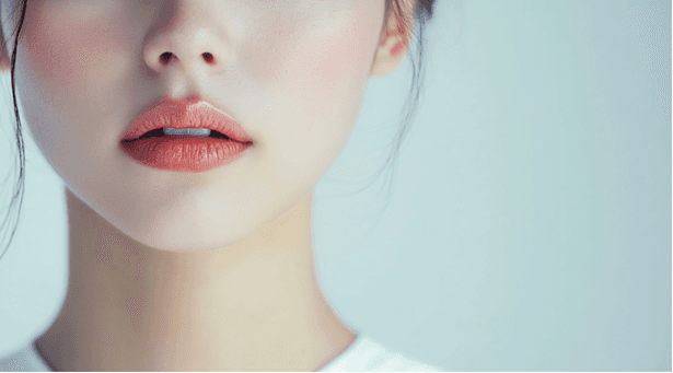 creative makeup and nails model