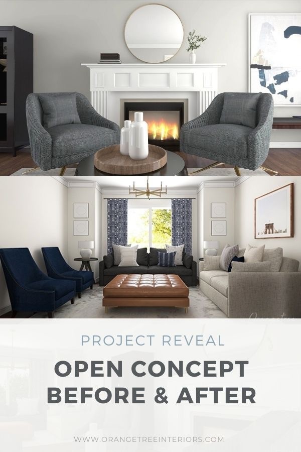 before and after open concept