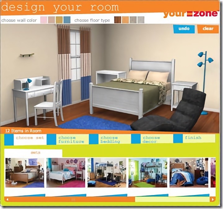 Walmart Your Zone Room Configurator Interface