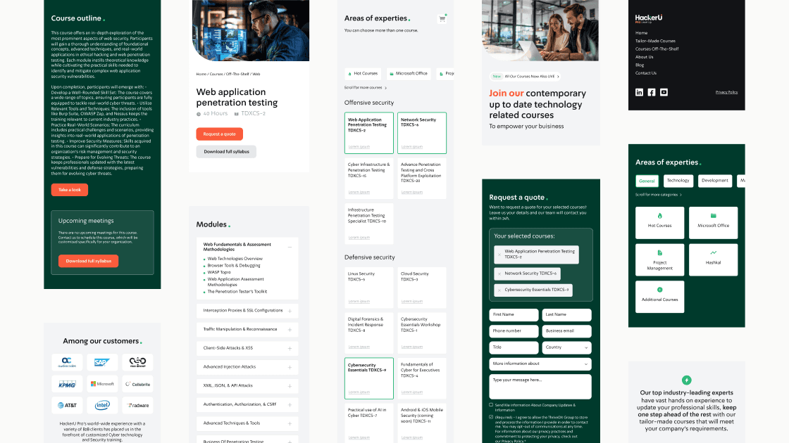 Project design screen
