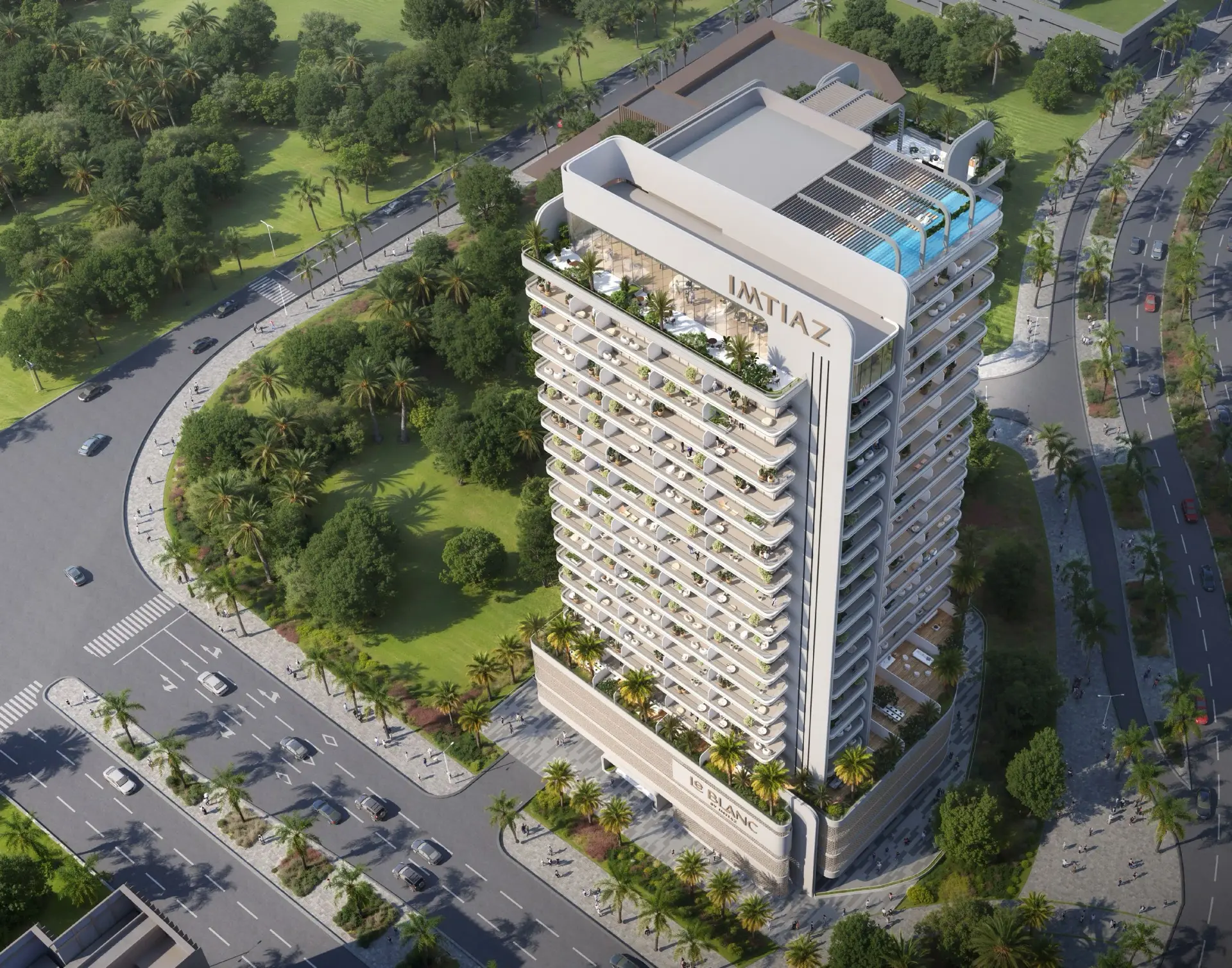 Le blanc by intiaz aerial view