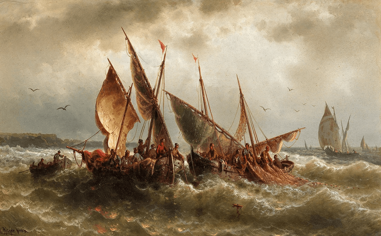 You stay calm on a sea storm