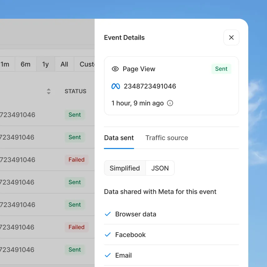 A business traveler with a suitcase gazes out a large airport window as a plane takes off, symbolizing seamless corporate travel and easy bookings, with an adjacent web interface highlighting travel services and contact options.
