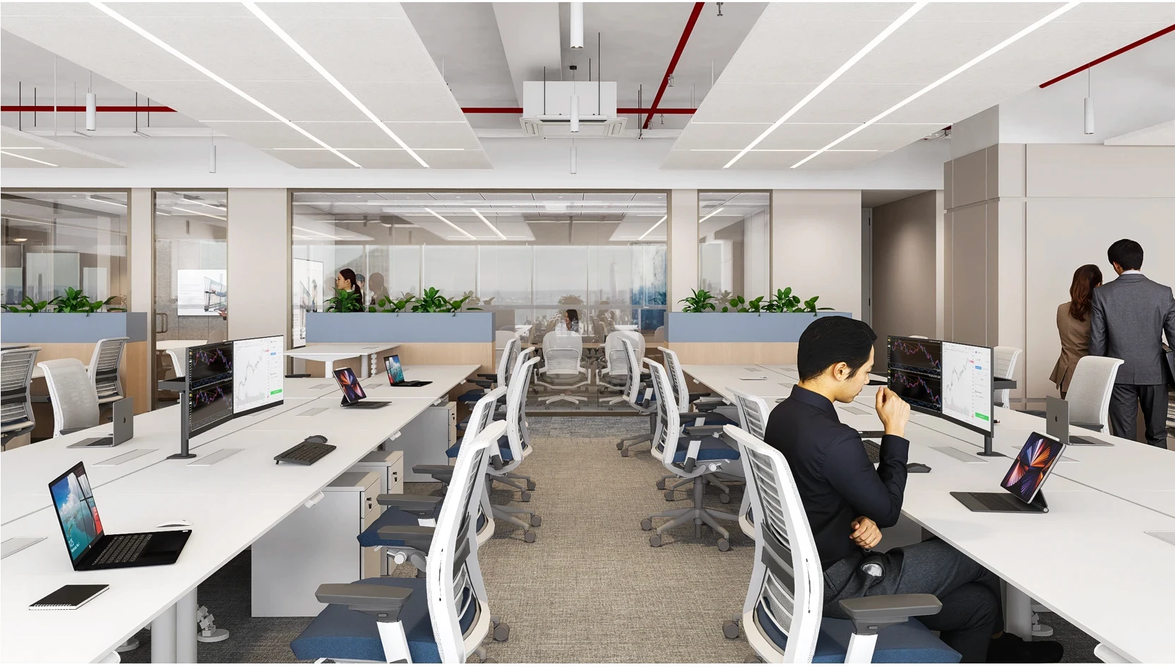 Corporate Office Interior Design Hyderabad | Workplace Design Hyderabad | Office Interiors Financial District | Commercial Interior Design | Hartree Partners Office | Workspace Design Hyderabad