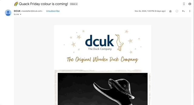 Dcuk Email Marketing Campaign, November 2024