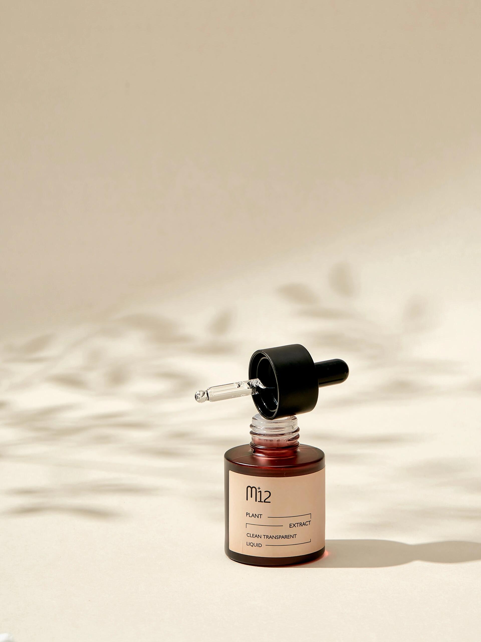 Skincare serum dropper detail photography by Lefty Studio