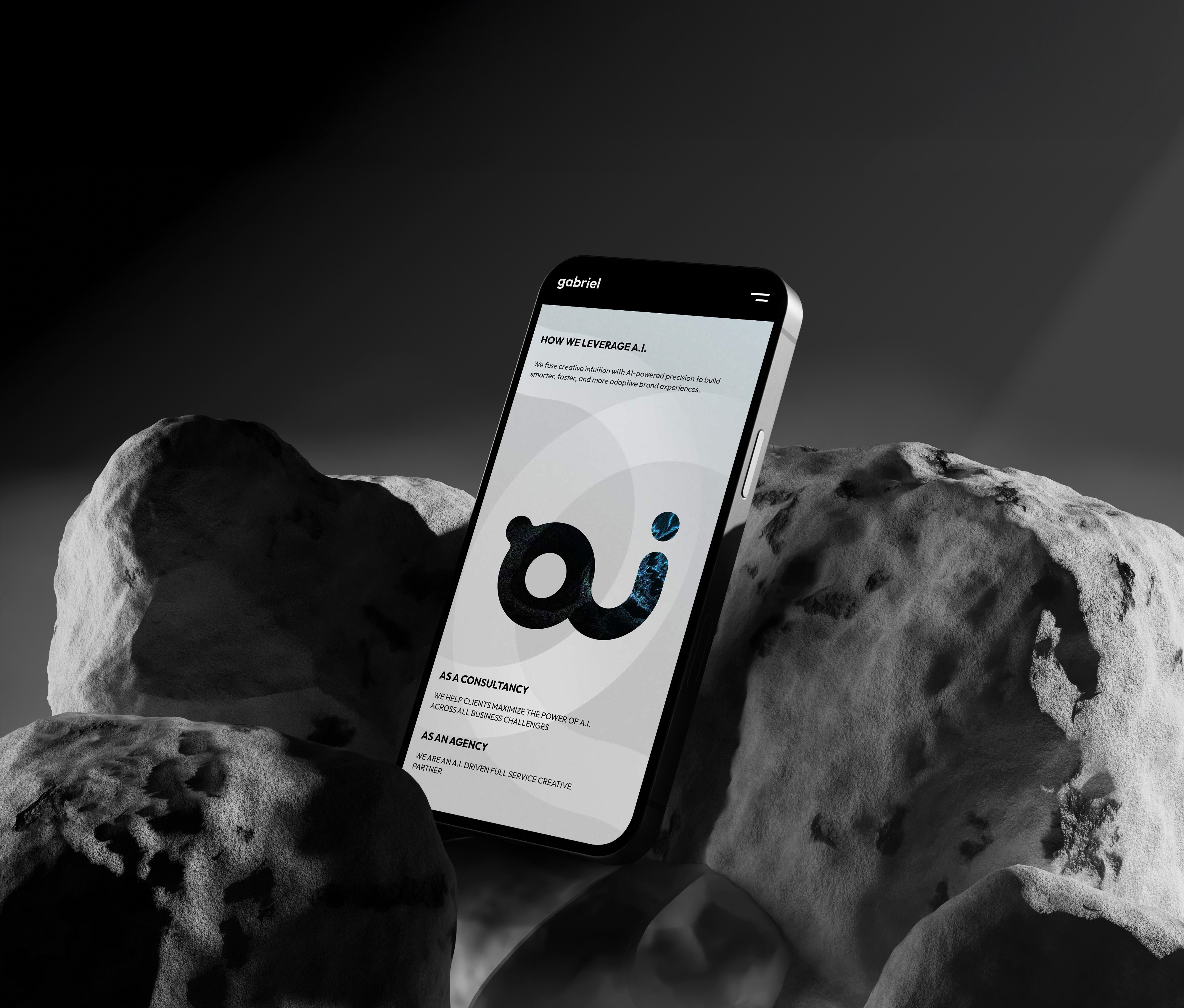 Gabriel Website on Mobile image