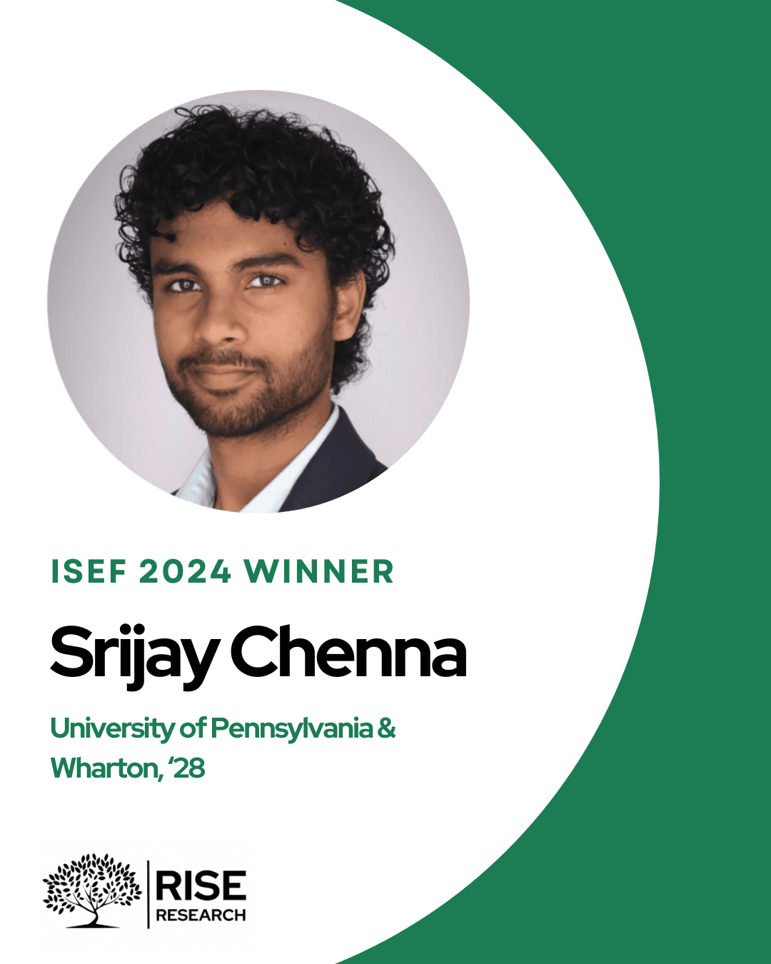 High school student sharing their RISE Global experience through the RISE Research Program