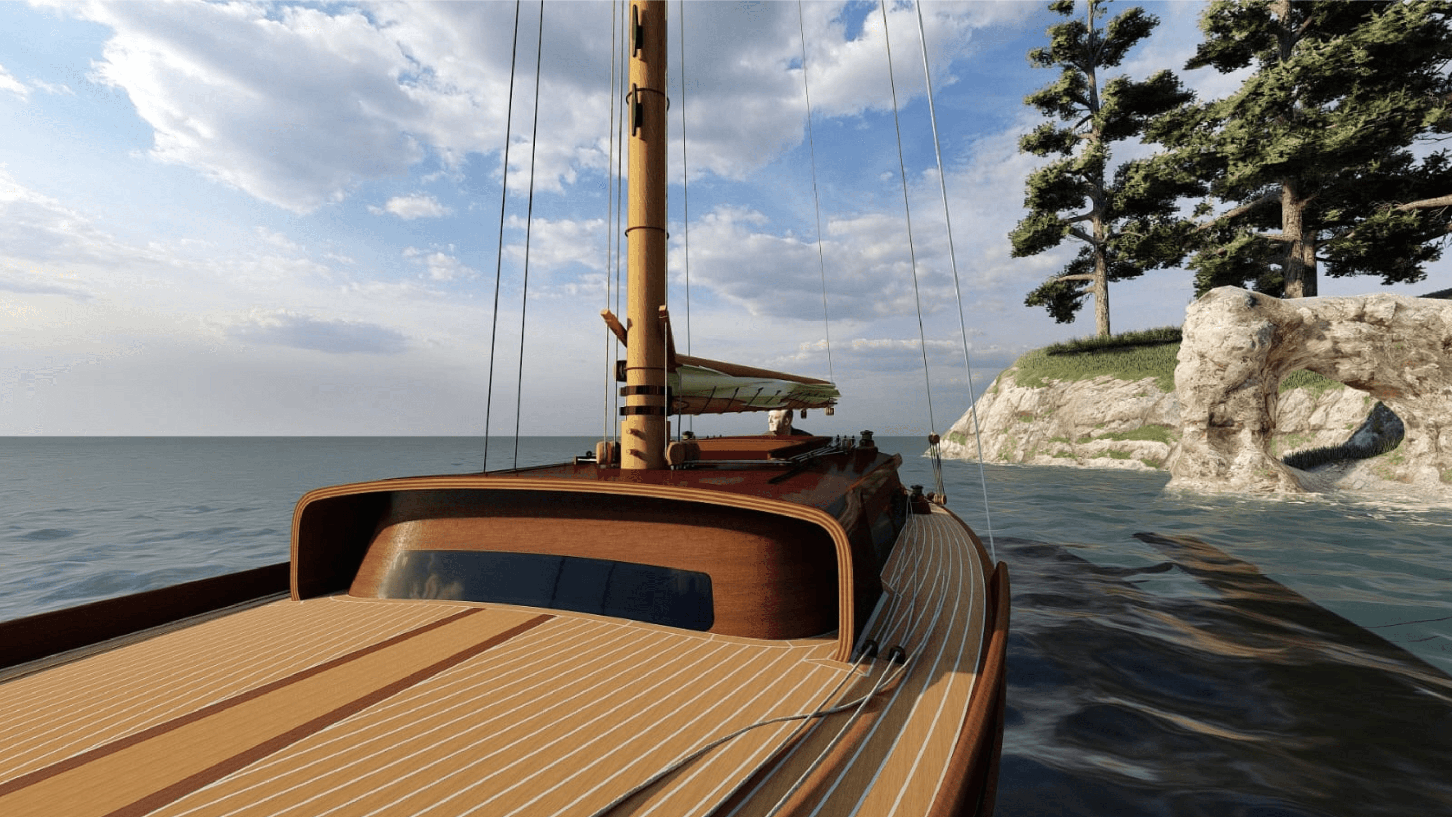 Innovative trimaran yacht design by Ronan Ohier, merging expressive lines, performance-oriented hulls, and luxurious finishing touches.