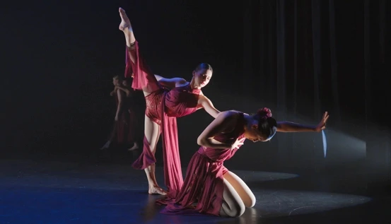 Lyrical Dancers on stage