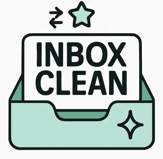 Icône boîte email organisée automatique inbox propre