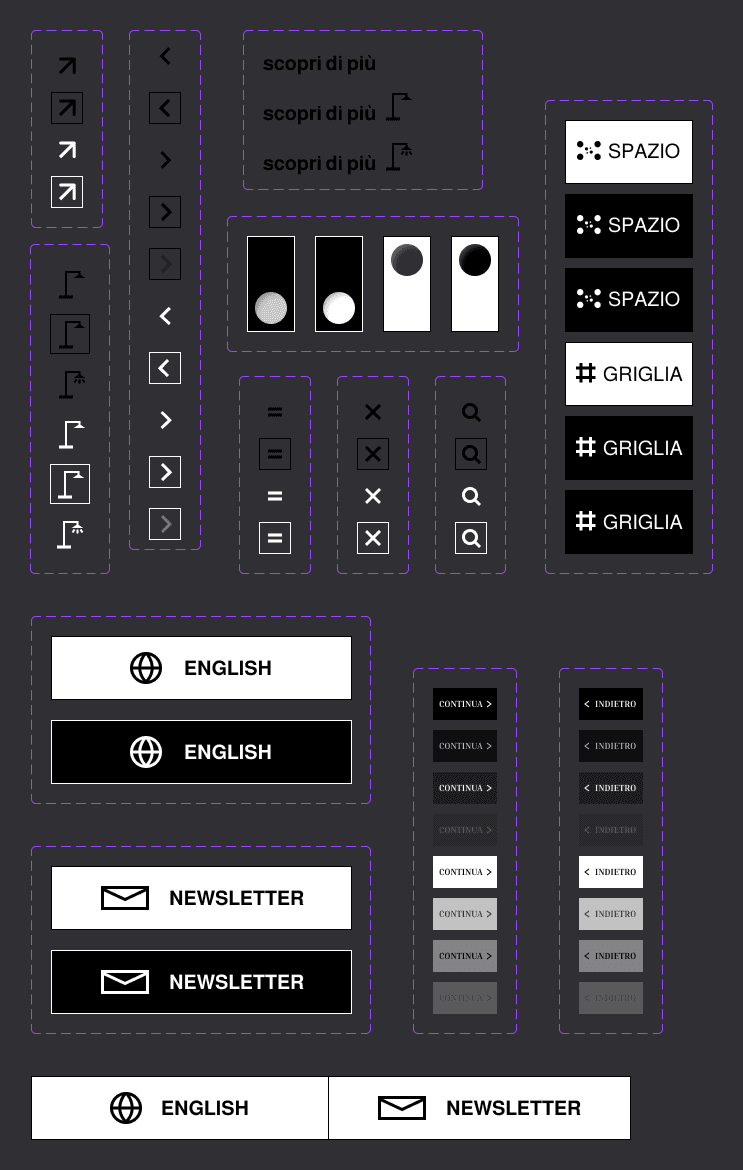Design buttons created in Figma