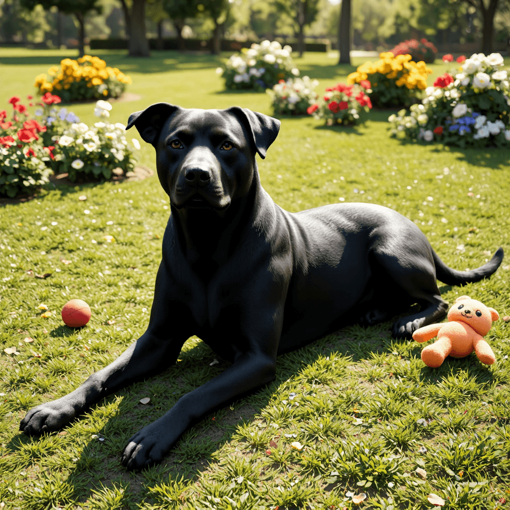 product photography of a dog