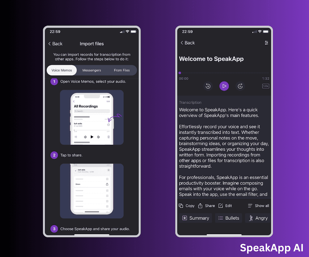 Transcribe Voice Memos To Text