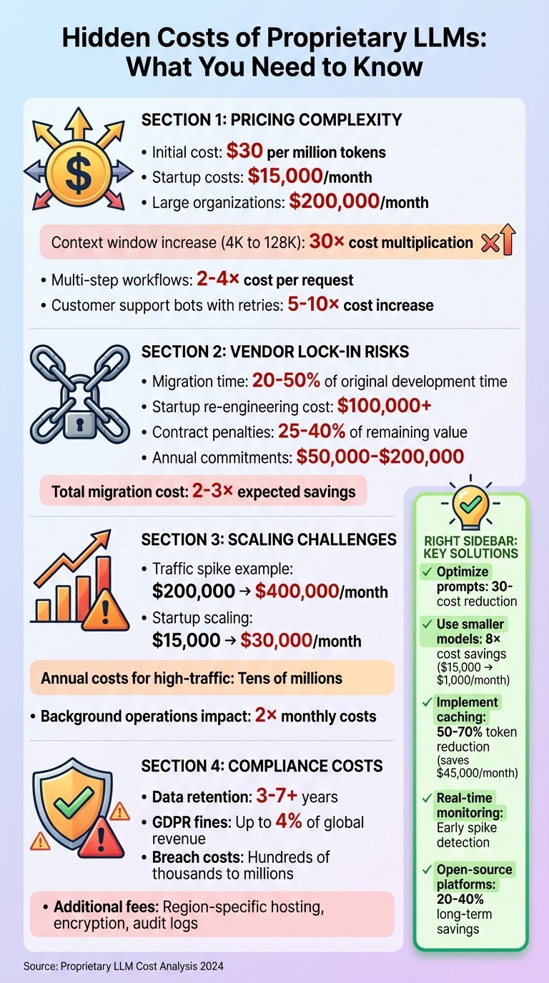 Hidden Costs of Proprietary LLMs: Key Statistics and Cost-Saving Solutions