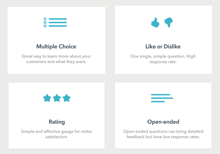 Lucky Orange Survey Types