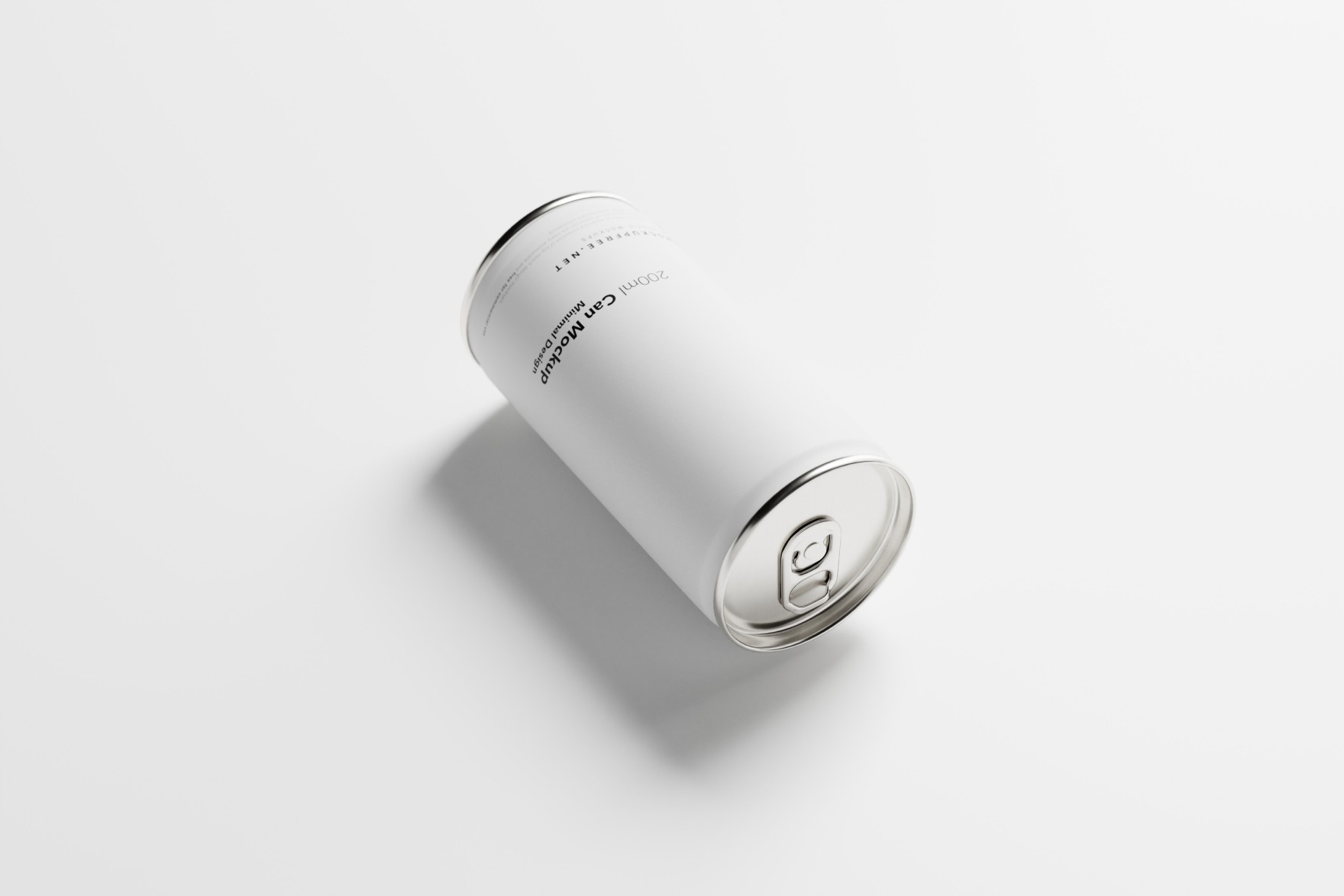 Realistic lighting and reflections enhance the elegance of this Minimalist Can Mockup, providing a lifelike and captivating product showcase.