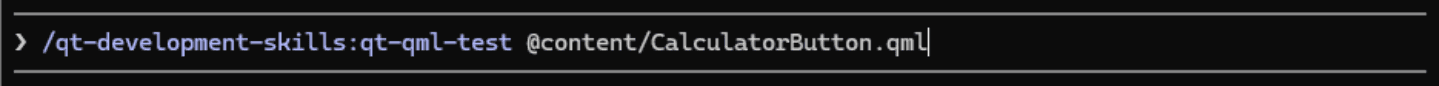 Terminal command: /qt-development-skills:qt-qml-test @content/CalculatorButton.qml