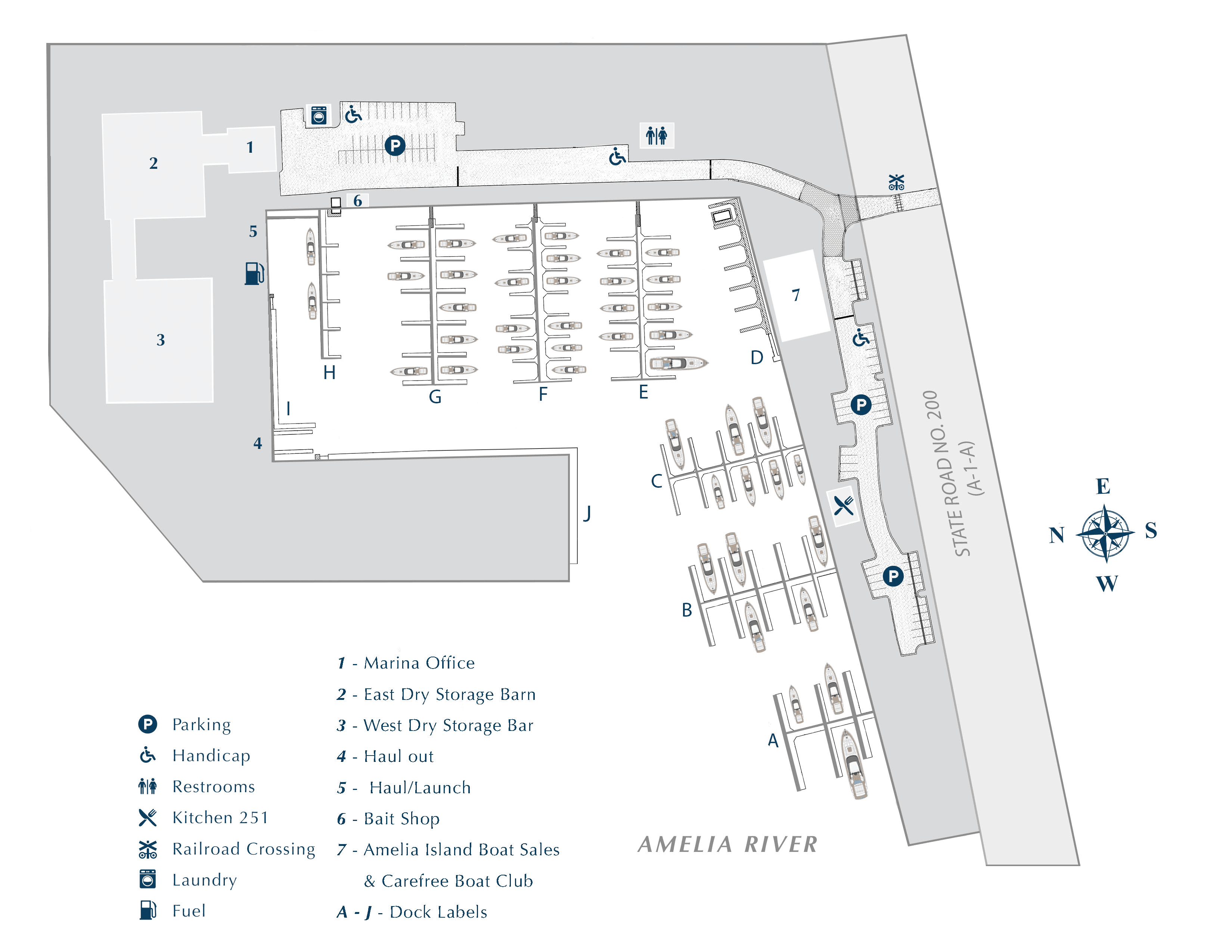 Map of Windward at amelia island marina